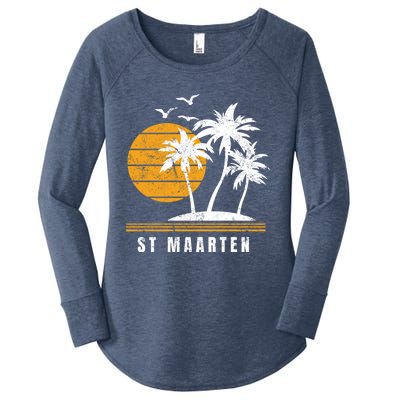 St Maarten Island Caribbean Vacation Souvenir Gift Women's Perfect Tri Tunic Long Sleeve Shirt