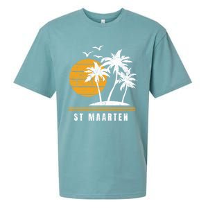 St Maarten Island Caribbean Vacation Souvenir Gift Sueded Cloud Jersey T-Shirt