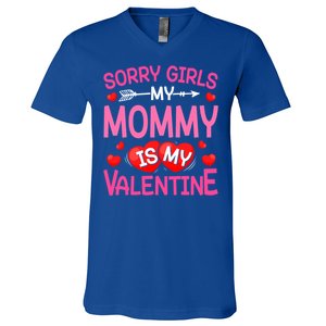 Sorry Mommy Is My Valentine Valentine Day Gift V-Neck T-Shirt