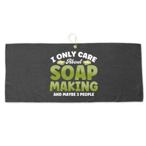 Soap Maker I Only Care About Soap Making Soap Dealer Gift Large Microfiber Waffle Golf Towel