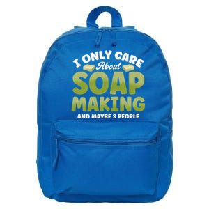 Soap Maker I Only Care About Soap Making Soap Dealer Gift 16 in Basic Backpack