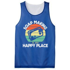 Soap Making Is My Happy Place Soap Maker Homemade Soap Great Gift Mesh Reversible Basketball Jersey Tank