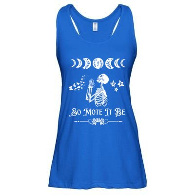 So Mote It Be Goth Moon Phase Witch Pagan Wicca Moon Phase Gift Ladies Essential Flowy Tank