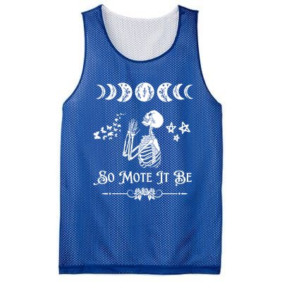 So Mote It Be Goth Moon Phase Witch Pagan Wicca Moon Phase Gift Mesh Reversible Basketball Jersey Tank