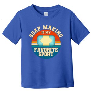 Soap Making Is My Favorite Sport Retro Soap Maker Gift Toddler T-Shirt