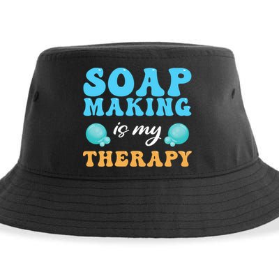 Soap Making Is My Therapy Soap Maker Cute Gift Sustainable Bucket Hat