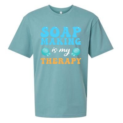 Soap Making Is My Therapy Soap Maker Cute Gift Sueded Cloud Jersey T-Shirt