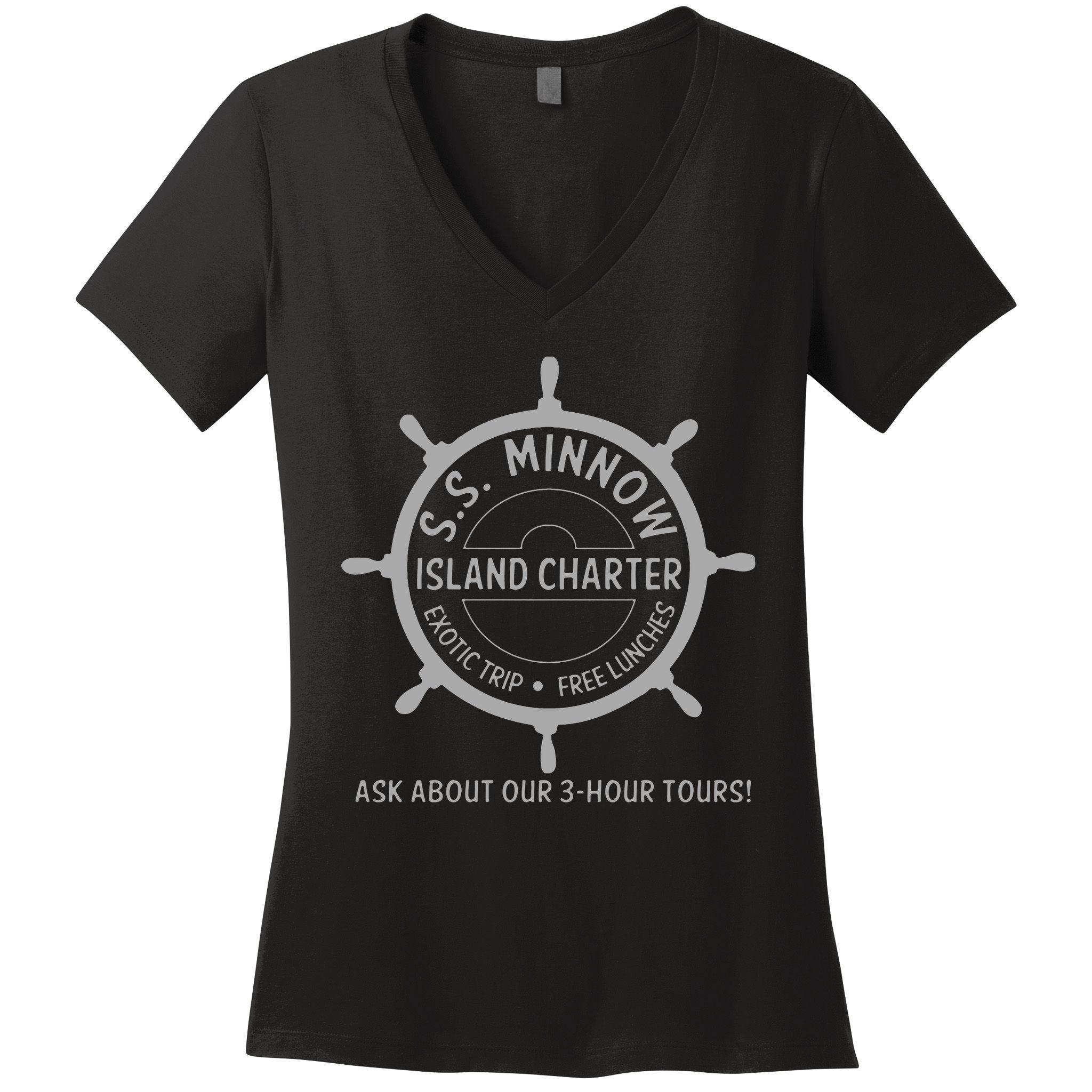 S.S. Minnow Island Tour Light Trip Women's V-Neck T-Shirt