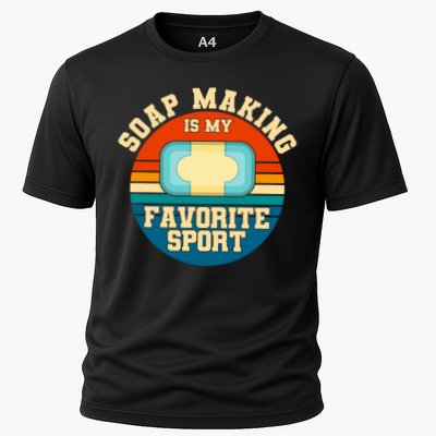 Soap Making Is My Favorite Sport Retro Soap Maker Gift Performance Shirt