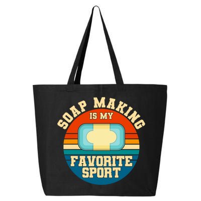 Soap Making Is My Favorite Sport Retro Soap Maker Gift 25L Jumbo Tote