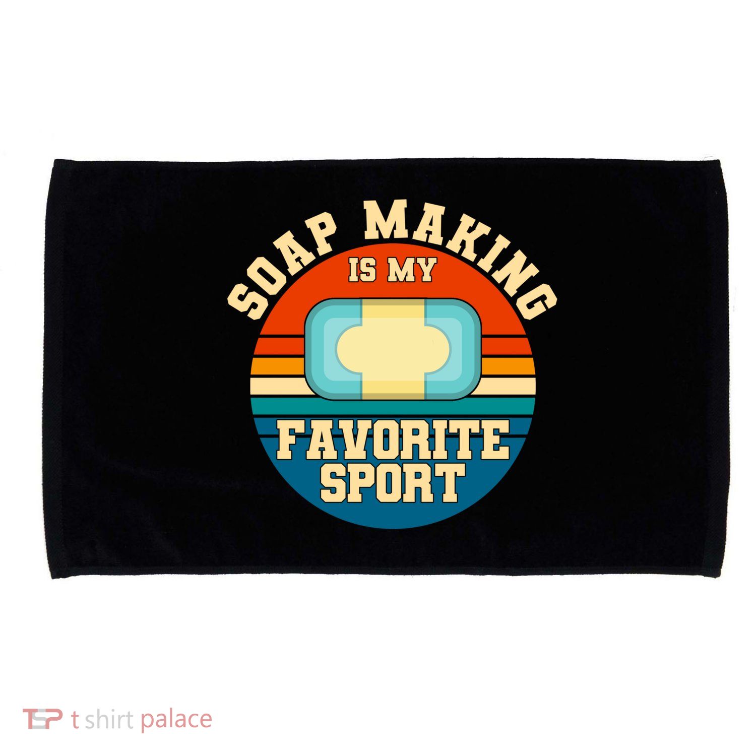Soap Making Is My Favorite Sport Retro Soap Maker Gift Microfiber Hand Towel