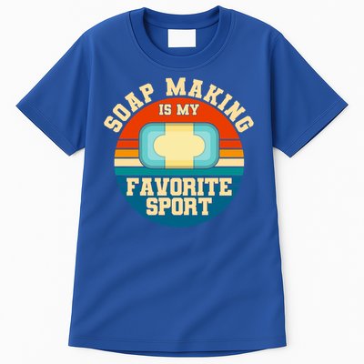 Soap Making Is My Favorite Sport Retro Soap Maker Gift Tall T-Shirt
