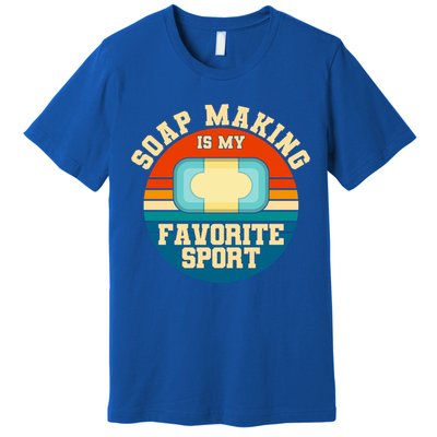 Soap Making Is My Favorite Sport Retro Soap Maker Gift Premium T-Shirt