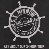 SS Minnow Island Charter Exotic Trip Free Lunches 7 Panel Mesh Trucker Snapback Hat