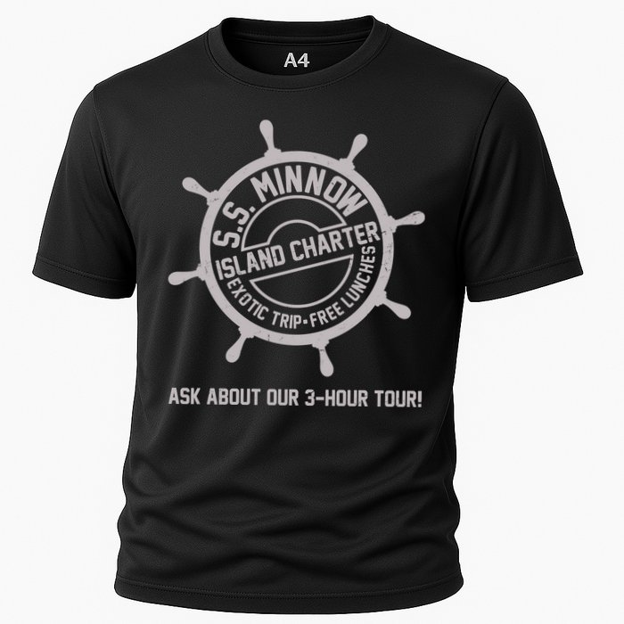 SS Minnow Island Charter Exotic Trip Free Lunches Cooling Performance Crew T-Shirt