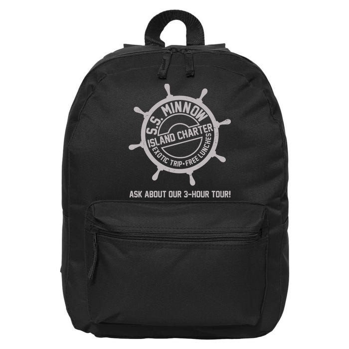 SS Minnow Island Charter Exotic Trip Free Lunches 16 in Basic Backpack