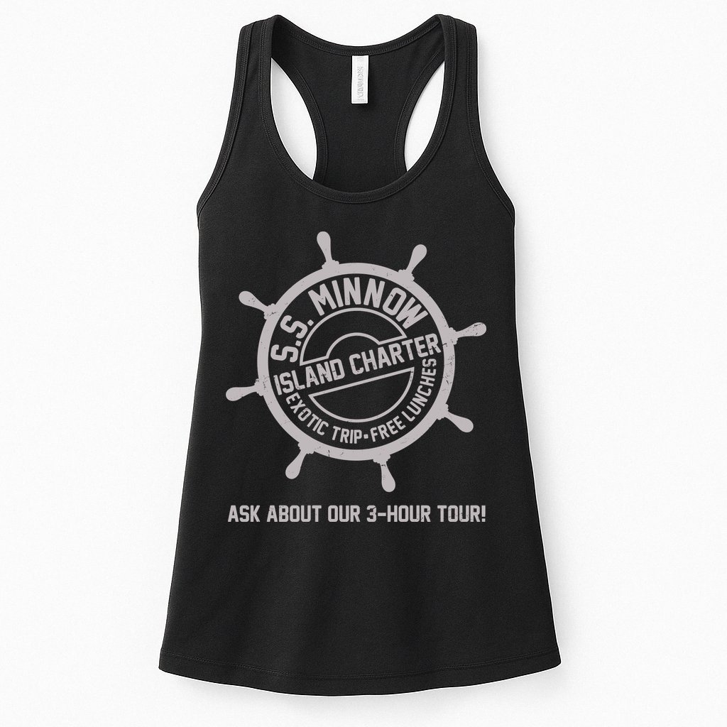 SS Minnow Island Charter Exotic Trip Free Lunches Womens Tank Top