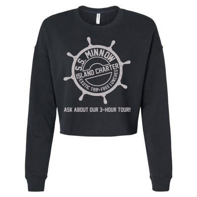 SS Minnow Island Charter Exotic Trip Free Lunches Cropped Pullover Crew