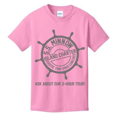 SS Minnow Island Charter Exotic Trip Free Lunches Kids T-Shirt