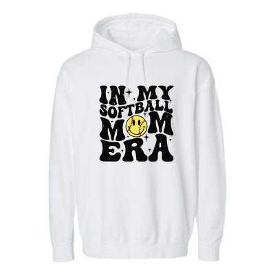 Softball Mom In My Softball Mom Era Garment-Dyed Fleece Hoodie