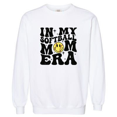 Softball Mom In My Softball Mom Era Garment-Dyed Sweatshirt