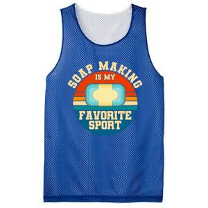 Soap Making Is My Favorite Sport Retro Soap Maker Cool Gift Mesh Reversible Basketball Jersey Tank