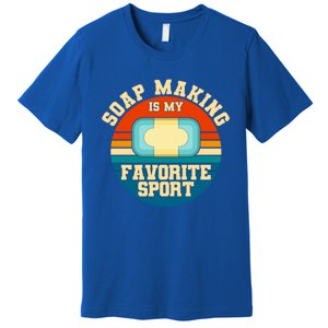 Soap Making Is My Favorite Sport Retro Soap Maker Cool Gift Premium T-Shirt