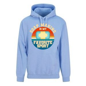 Soap Making Is My Favorite Sport Retro Soap Maker Cool Gift Unisex Surf Hoodie