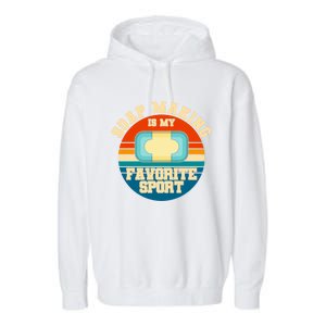 Soap Making Is My Favorite Sport Retro Soap Maker Cool Gift Garment-Dyed Fleece Hoodie