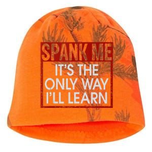 Spank Me Its The Only Way Ill Learn Spanking BDSM Fetish Kin Kati - Camo Knit Beanie