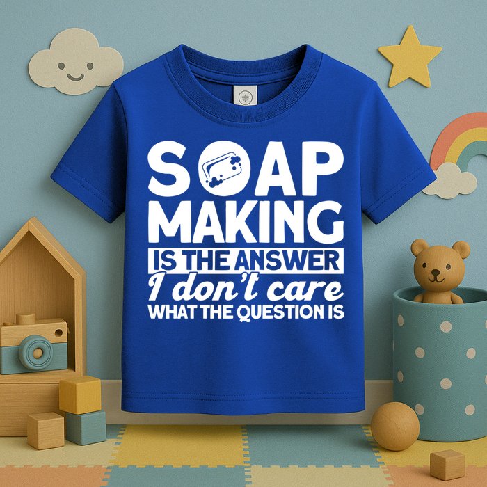 Soap Making Is The Answer Soap Maker Gift Toddler T-Shirt