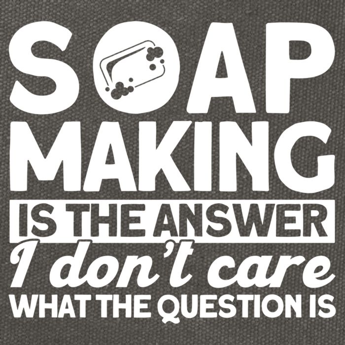 Soap Making Is The Answer Soap Maker Gift Cotton Canvas Backpack