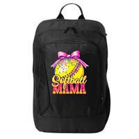 Softball Mama Ice Cream Drip Cheer Mom Game Day Mothers Day City Backpack