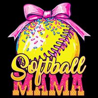 Softball Mama Ice Cream Drip Cheer Mom Game Day Mothers Day City Backpack
