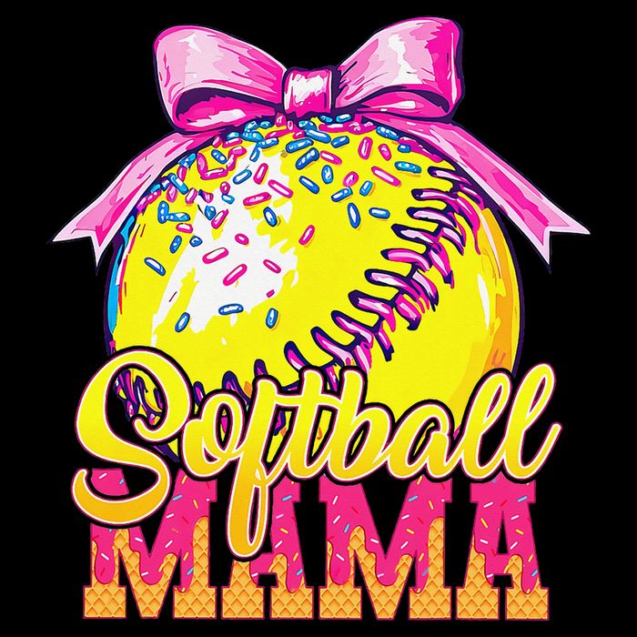 Softball Mama Ice Cream Drip Cheer Mom Game Day Mothers Day City Backpack