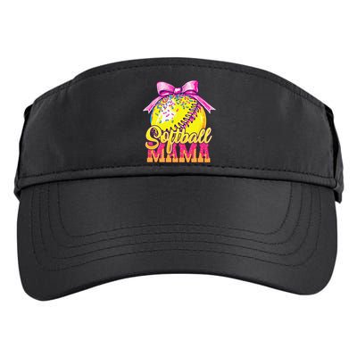 Softball Mama Ice Cream Drip Cheer Mom Game Day Mothers Day Adult Drive Performance Visor