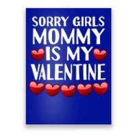 Sorry Mommy Is My Valentine Mom Son Valentines Day Fun Gift Poster