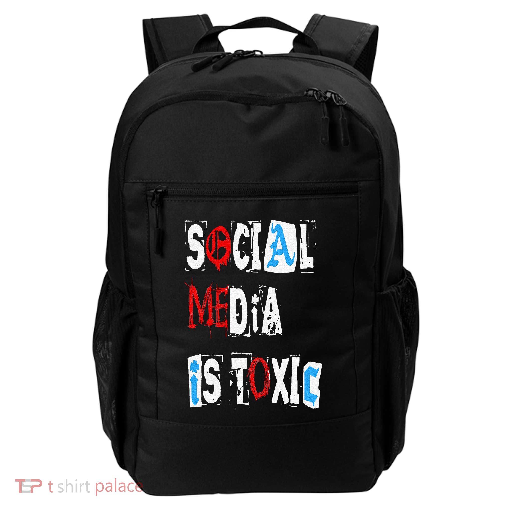 Social Media Is Toxic Random FN Daily Commute Backpack