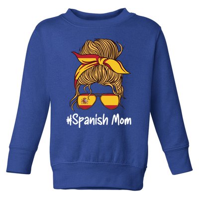 Spanish Mom International Spain Flag Mothers Day Gift Toddler Sweatshirt