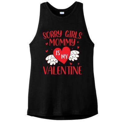 Sorry Mommy Is My Valentines Day Mom Son Meaningful Gift Ladies PosiCharge Tri-Blend Wicking Tank