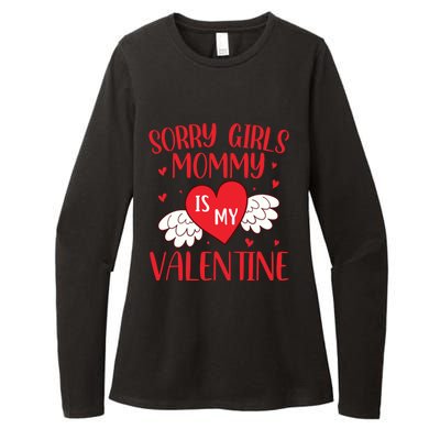 Sorry Mommy Is My Valentines Day Mom Son Meaningful Gift Womens CVC Long Sleeve Shirt