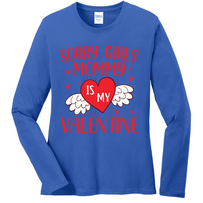 Sorry Mommy Is My Valentines Day Mom Son Meaningful Gift Ladies Long Sleeve Shirt