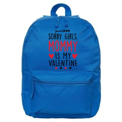 Sorry Mommy Is My Valentines Day Mom Son Meaningful Gift 16 in Basic Backpack