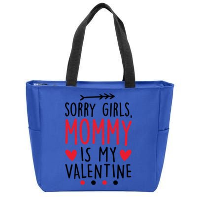 Sorry Mommy Is My Valentines Day Mom Son Meaningful Gift Zip Tote Bag