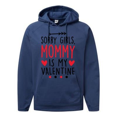 Sorry Mommy Is My Valentines Day Mom Son Meaningful Gift Performance Fleece Hoodie