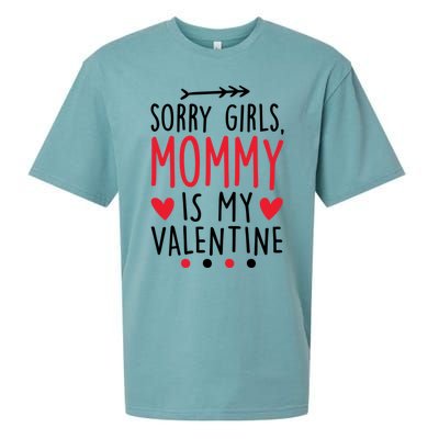 Sorry Mommy Is My Valentines Day Mom Son Meaningful Gift Sueded Cloud Jersey T-Shirt