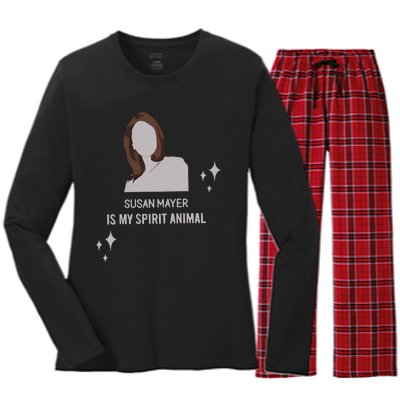 Susan Mayer Is My Spirit Animal Women's Long Sleeve Flannel Pajama Set 