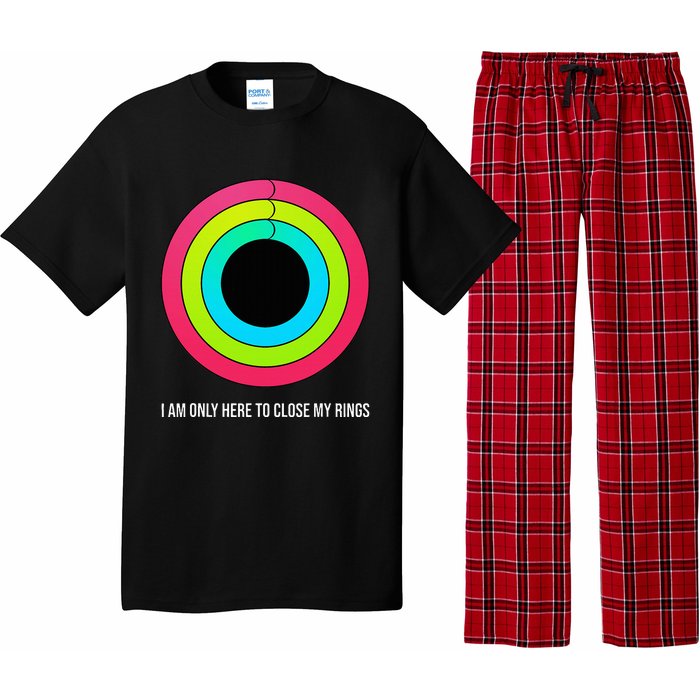 Sport Motivation IM Only Here To Close My Rings Funny Gift Pajama Set