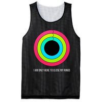 Sport Motivation IM Only Here To Close My Rings Funny Gift Mesh Reversible Basketball Jersey Tank