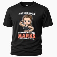 Stretch Marks Into Strength Marks Design Bodybuilding Mom Meaningful Gift Performance Shirt